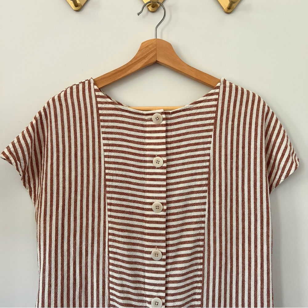 Easy Madewell Linen Blend Summer Dress - Picture 5 of 10